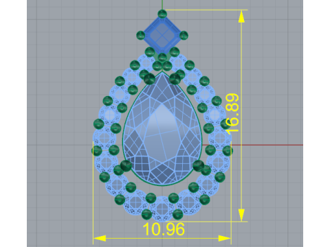 226 Earrings 3D Print Model