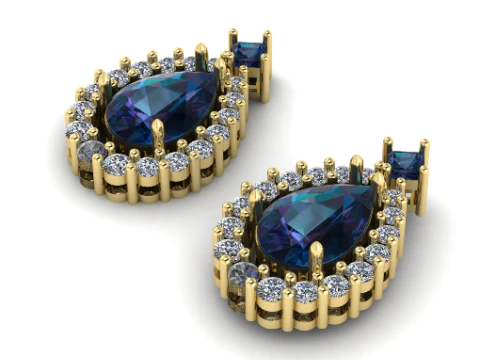 226 Earrings 3D Print Model