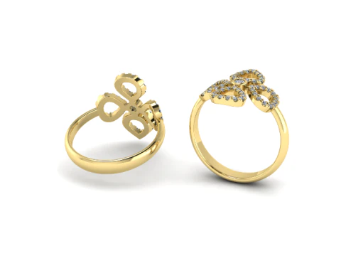 229 Ring with hearts padani 3D Print Model