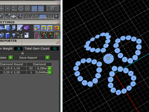 229 Ring with hearts padani 3D Print Model