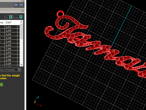 231 Pendant with the inscription Tamara 3D 프린트 모델