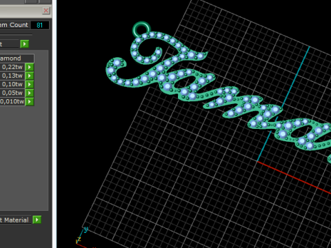 231 Pendant with the inscription Tamara 3D 프린트 모델
