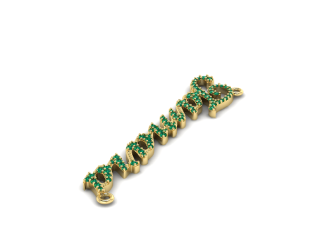 231 Pendant with the inscription Tamara 3D 프린트 모델
