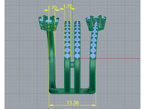 232 Unusual ring for women 3D Print Model