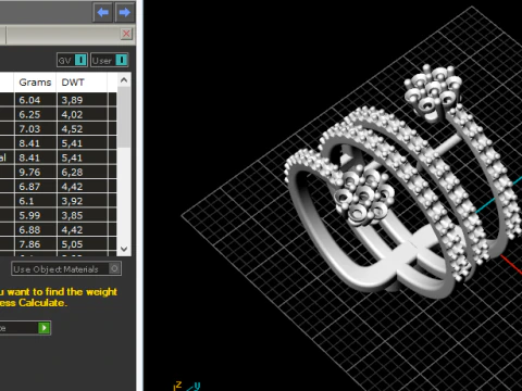 232 Unusual ring for women 3D Print Model