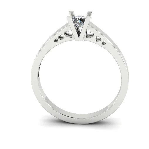233 Ring with hearts 3D Print Model .c4d .max .obj .3ds .fbx .stl .blend 