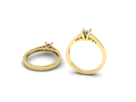 233 Ring with hearts 3D Print Model