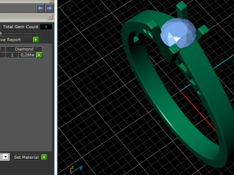 233 Ring with hearts 3D Print Model