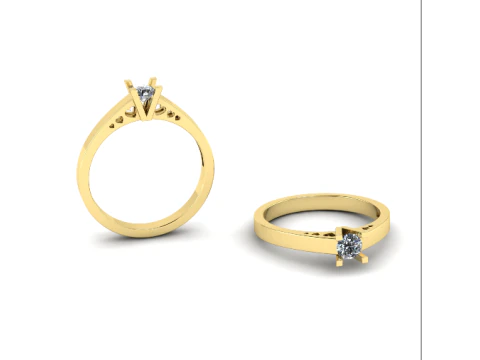 233 Ring with hearts 3D Print Model