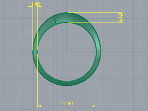 234 Ring for women 3Dプリントモデル