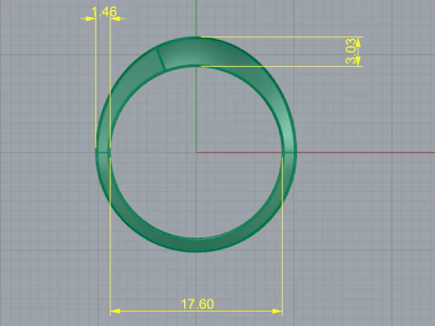 234 Ring for women 3D Print Model