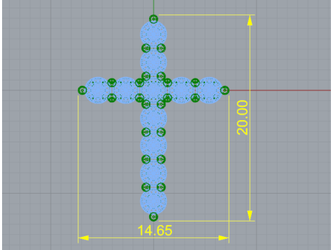 236 Pendant cross Modèles 3D en vedette