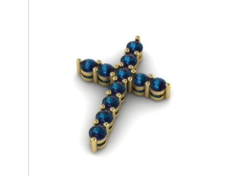 236 Pendant cross 3D Print Model