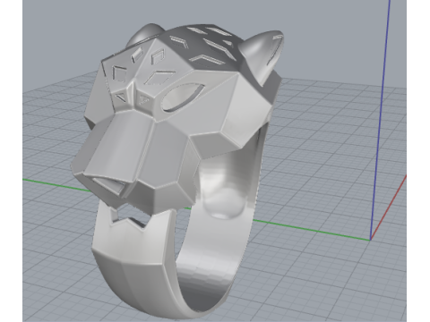 PANTHERE DE CARIER RING 3D प्रिंट मॉडल