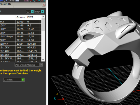 PANTHERE DE CARIER RING 3D प्रिंट मॉडल