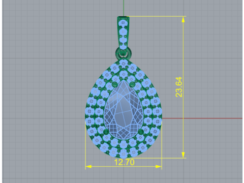 241 Pendant for women Modelo de Impressão 3D