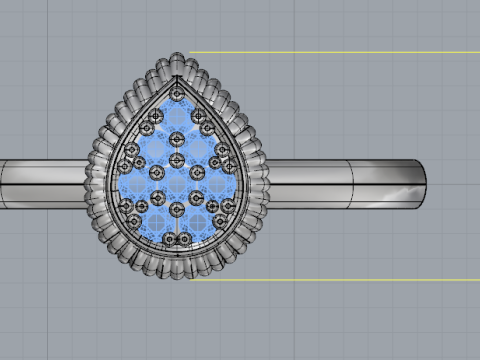 242 Ring for women Modèles 3D en vedette