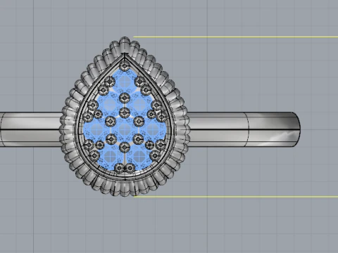 242 Ring for women 3D Print Model