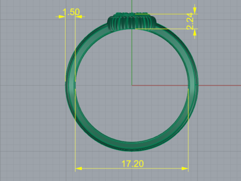 243 Ring for women 3D Print Model