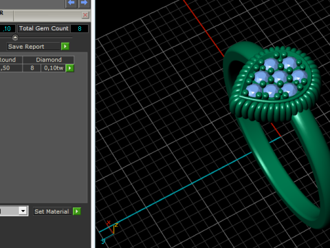 243 Ring for women 3D Print Model