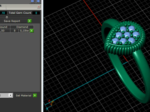 243 Ring for women 3D Print Model