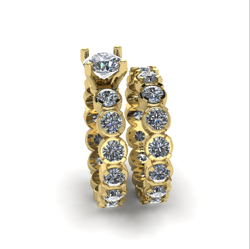 245 Set of rings for women 3D Druckmodell .c4d .max .obj .3ds .fbx .stl .blend 