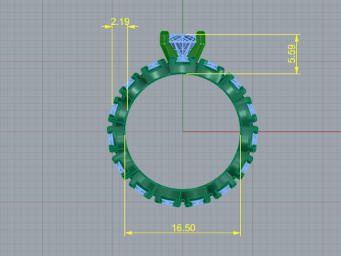 245 Set of rings for women 3D Druckmodell