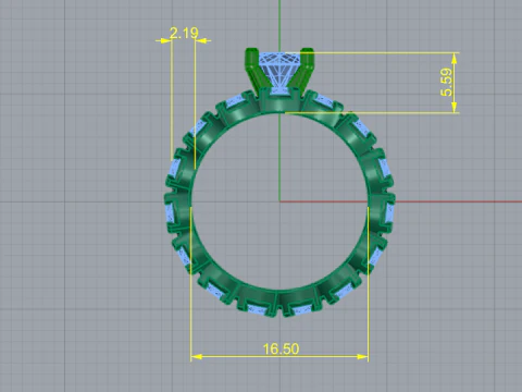 245 Set of rings for women 3D Print Model