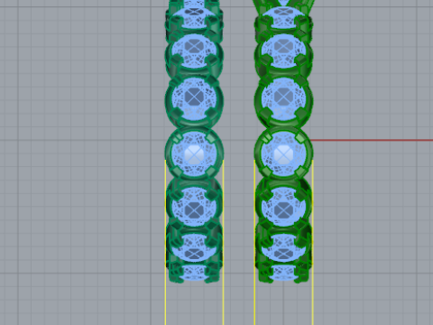 245 Set of rings for women 3D Druckmodell