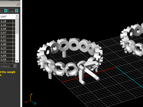 245 Set of rings for women 3D Druckmodell