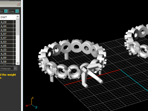245 Set of rings for women 3D Print Model