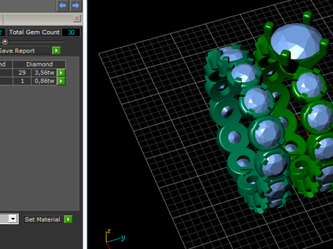 245 Set of rings for women 3D Druckmodell