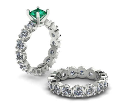 245 Set of rings for women 3D Druckmodell