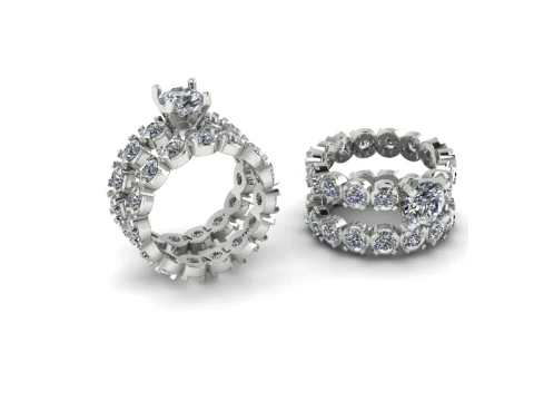 245 Set of rings for women 3D Print Model