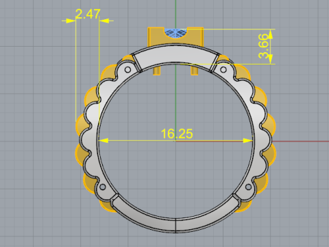 246 Ring 3D प्रिंट मॉडल