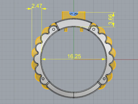 246 Ring 3D Print Model