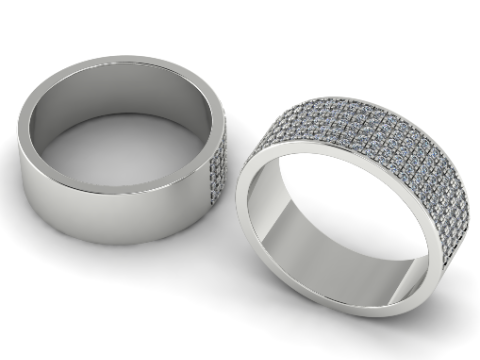 247 Mens wedding ring 3D Print Model