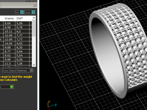 247 Mens wedding ring Modelo de Impressão 3D