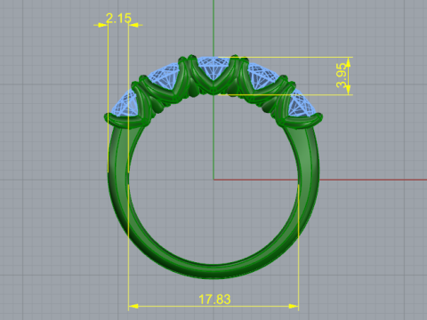 248 Wedding ring for women 3D Принт Модель
