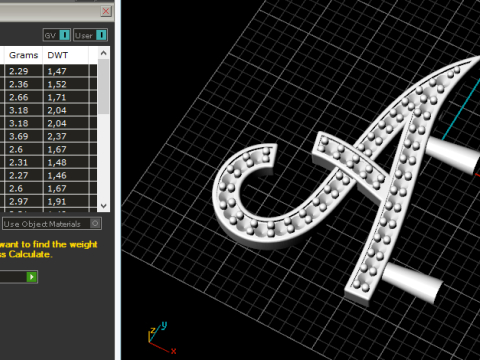 249 Pendant in the shape of a letter A 3D Print Model