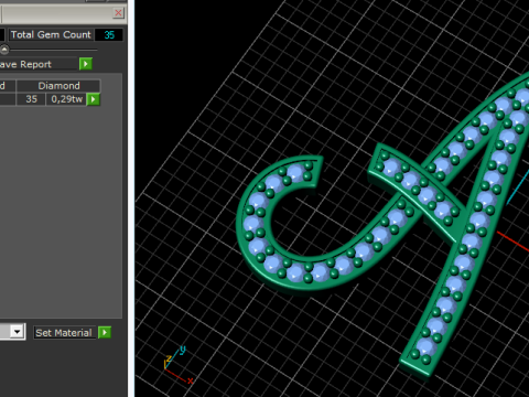 249 Pendant in the shape of a letter A 3D Print Model