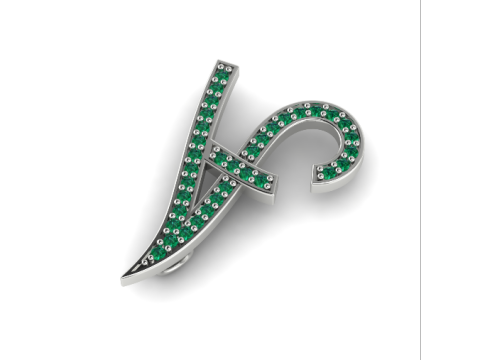 249 Pendant in the shape of a letter A 3D Print Model