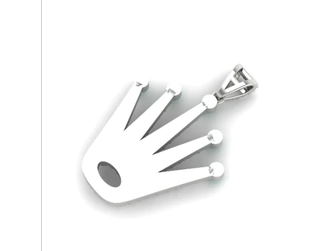 250 Pendant in the form of a crown 3D Print Model