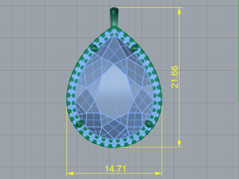 251 Pendant for women 3D Print Model