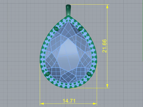 251 Pendant for women 3D Print Model