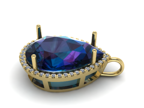 251 Pendant for women 3D Print Model