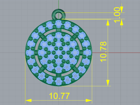 252 Pendant for women Modello di stampa 3D