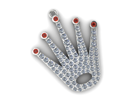253 Pendant in the form of a crown 3D Print Model