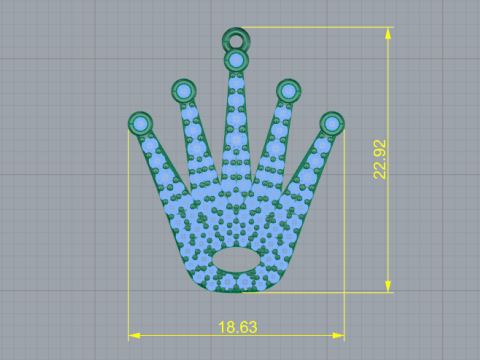 253 Pendant in the form of a crown Modelo de Impressão 3D