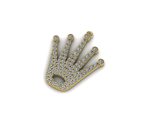 253 Pendant in the form of a crown Modelo de Impressão 3D